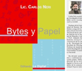 tapa del libro Bytes y Papel  sobre ciberculturas de Carlos Neri